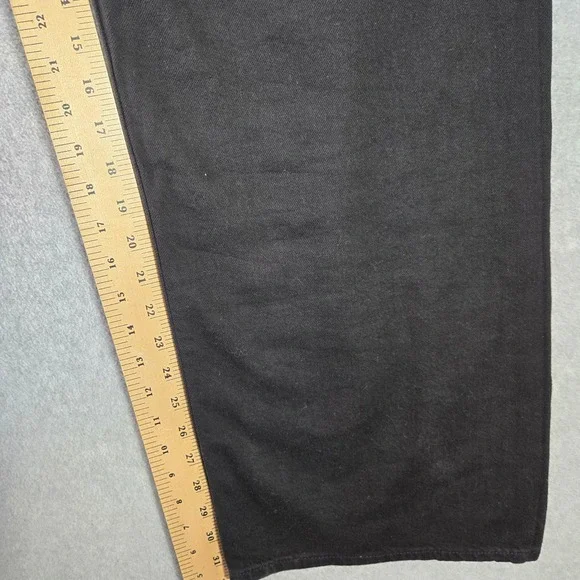 Rag & Bone Logan Mid-Rise Wide Leg Jeans Black Denim Womens 
30 - Picture 10 of 13